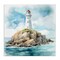 Stupell Industries Red Roof Lighthouse Canvas Wall Art, design by LSR Design Studio